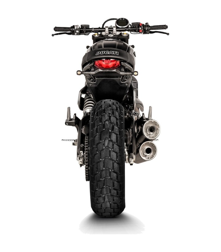 Akrapovič Exhaust in Black for Ducati Scrambler 800 (21-22) S-D8SO6-ISSSBL