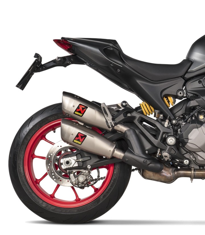 Akrapovič Exhaust in Titanium for Ducati Monster 937 (21-24) S-D9SO17-HCQT