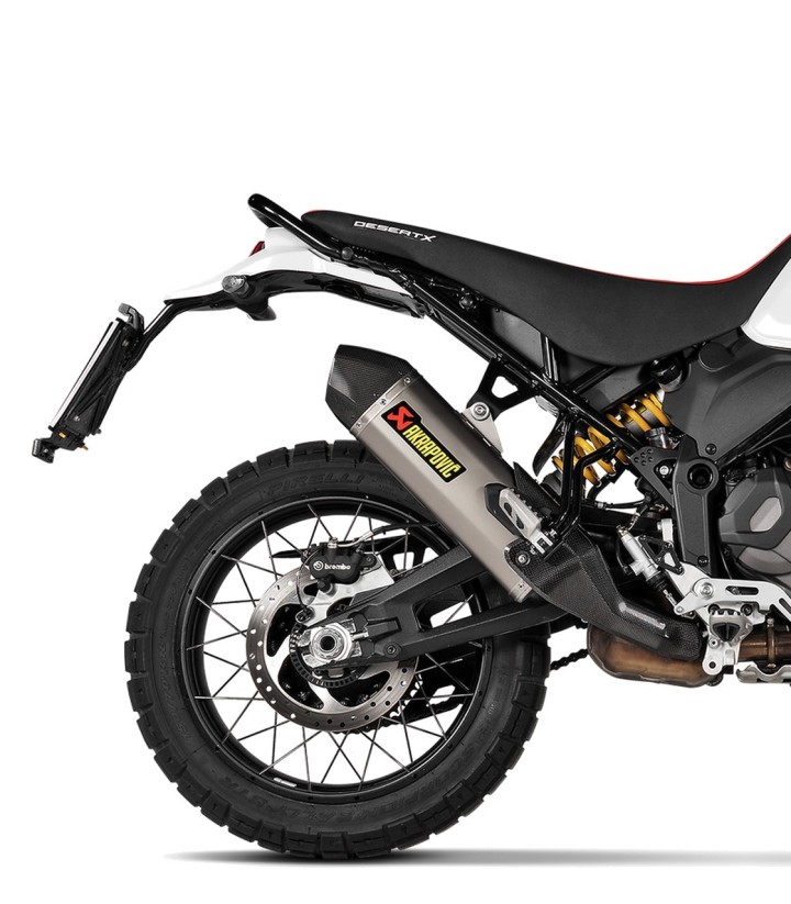 Échappement Akrapovič en titane pour Ducati DesertX 950 (22-24) S-D9SO19-HJAT