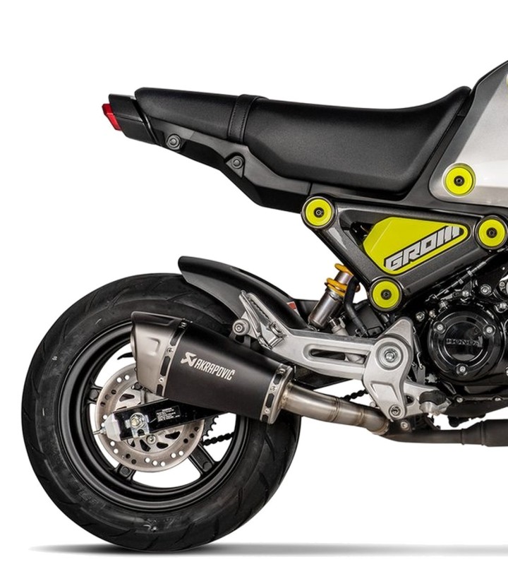 Scarico Akrapovič nero per Honda MSX 125 (21-26), NC 700 D Integra (21-26) S-H125SO4ASZTBL