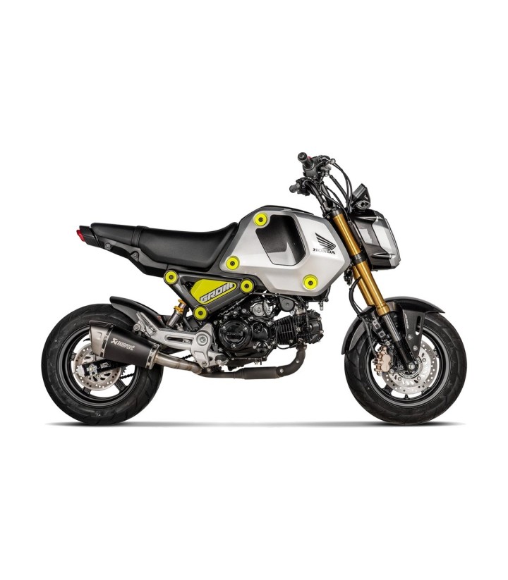 Scarico Akrapovič nero per Honda MSX 125 (21-26), NC 700 D Integra (21-26) S-H125SO4ASZTBL
