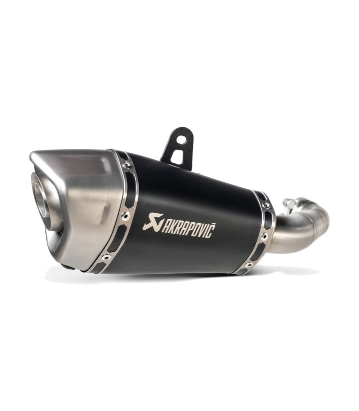 Zwarte Akrapovič-uitlaat voor Honda MSX 125 (21-26), NC 700 D Integra (21-26) S-H125SO4ASZTBL