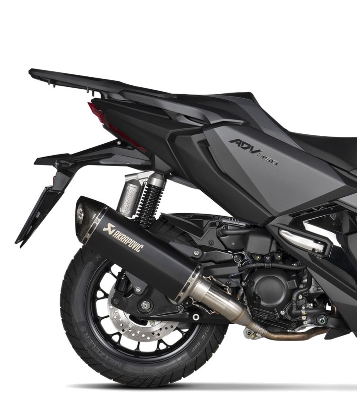 Escape Akrapovič em preto para Honda ADV 350 (22-24), Forza 350 (21-24) S-H3SO8-HRSSBL