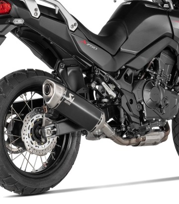 Akrapovič-Auspuff in Schwarz für Honda XL 750 Transalp (23-26) S-H7SO6-HRTBL
