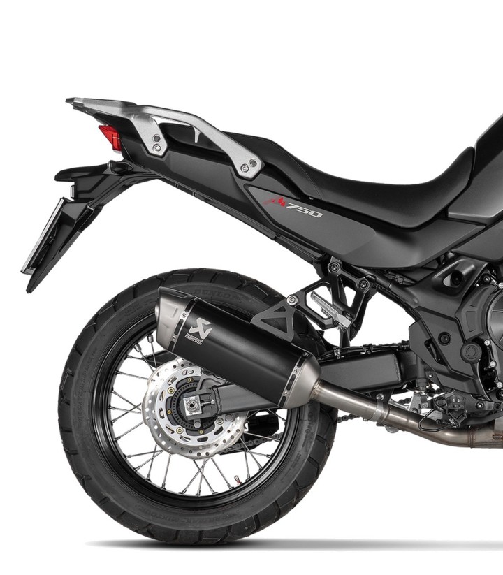 Escape Akrapovič en Negro para Honda XL 750 Transalp (23-26) S-H7SO6-HRTBL