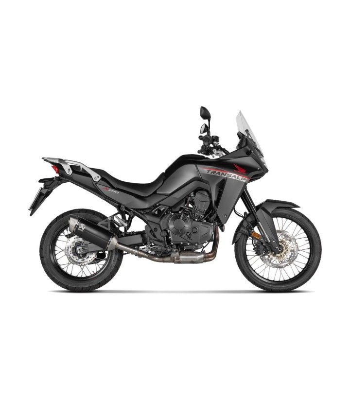 Escape Akrapovič en Negro para Honda XL 750 Transalp (23-26) S-H7SO6-HRTBL