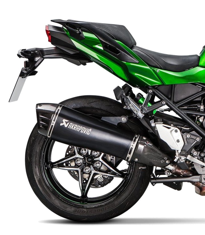 Échappement Akrapovič noir pour Kawasaki Ninja H2 SX (18-20) S-K10SO21HRAABL