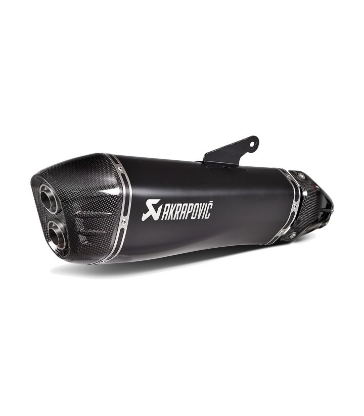 Zwarte Akrapovič-uitlaat voor Kawasaki Ninja H2 SX (18-20) S-K10SO21HRAABL