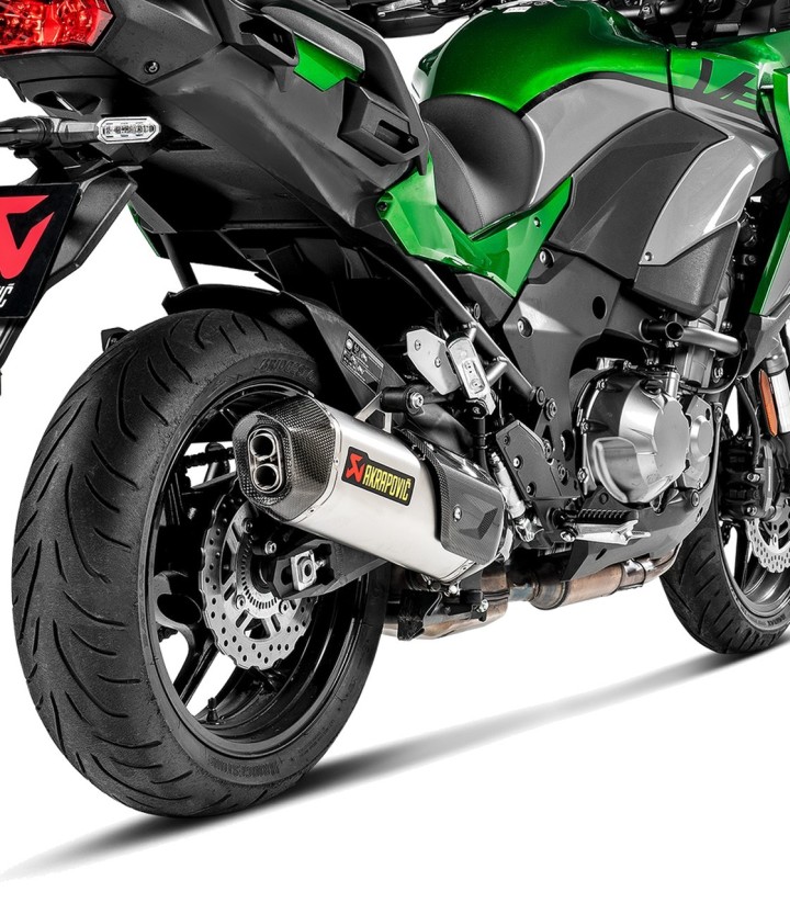 Akrapovič Exhaust in Titanium for Kawasaki KLZ 1000 Versys (19-24) S-K10SO22-HWT