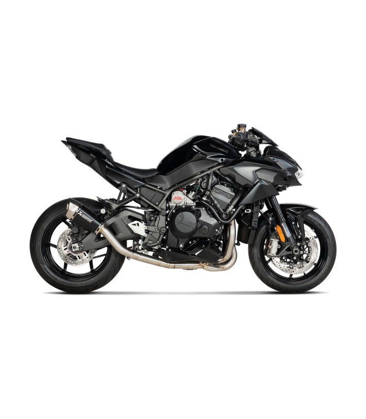 Scarico Akrapovič nero per Kawasaki Z 1000 H2 (20-26) S-K10SO29ASZTBL