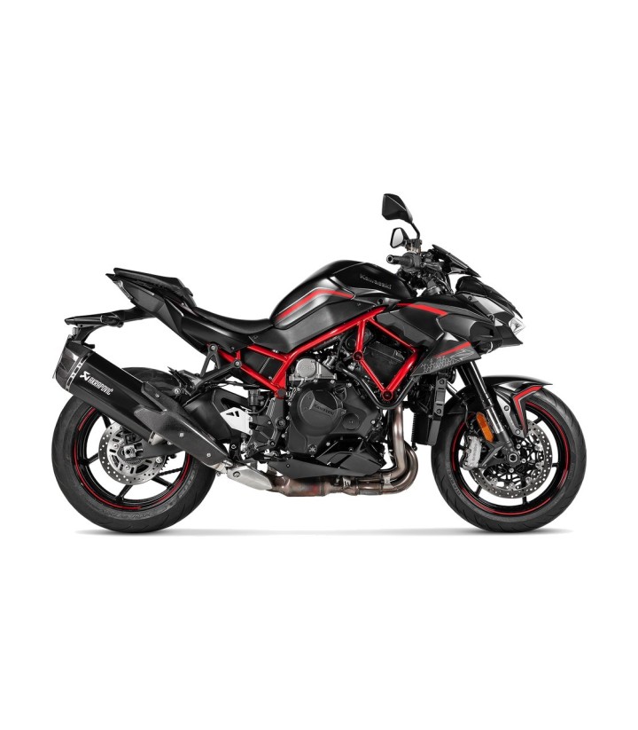 Scarico Akrapovič nero per Kawasaki Z 1000 H2 (20-24) S-K10SO31HGITBL