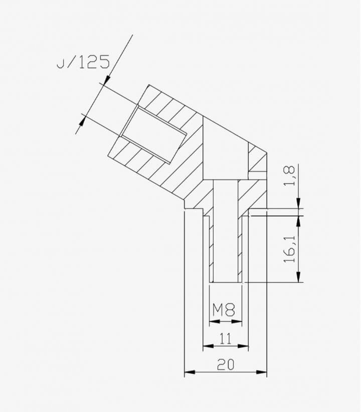 Adaptador retrovisor Puig 7517N lado derecho o izquierdo