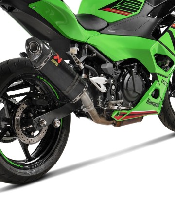 Échappement Akrapovič en carbone pour Kawasaki Ninja 400 (18-26), Ninja 500 (24-26), Z 400 (19-26), Z 500 (24-26) S-K4SO6-APC