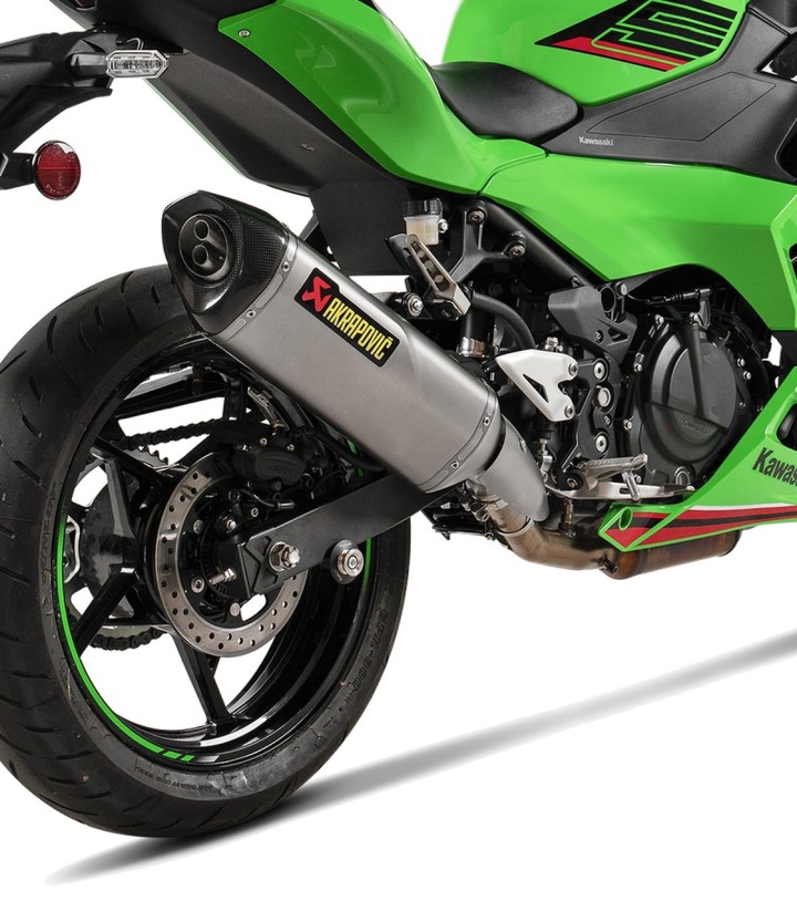Akrapovič-uitlaat van titanium voor Kawasaki Ninja 500 (24-26), Z 500 (24-26) S-K5SO1-HRT