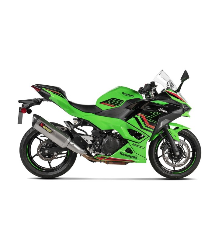 Akrapovič-uitlaat van titanium voor Kawasaki Ninja 500 (24-26), Z 500 (24-26) S-K5SO1-HRT