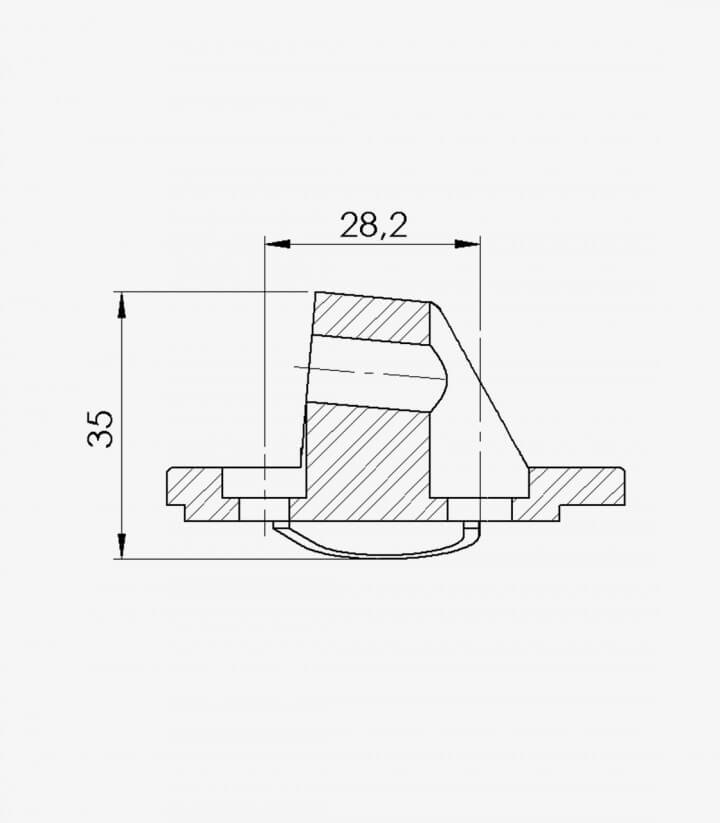 Adaptador retrovisor derecho Puig 3551N para Yamaha YZF-R1/R6