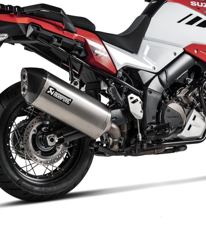Scarico Akrapovič in titanio per Suzuki DL 1000 V Strom (14-19), DL 1050 V Strom (20-24) S-S10SO18-HAFT