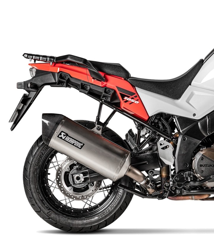 Akrapovič-uitlaat van titanium voor Suzuki DL 1000 V Strom (14-19), DL 1050 V Strom (20-24) S-S10SO18-HAFT