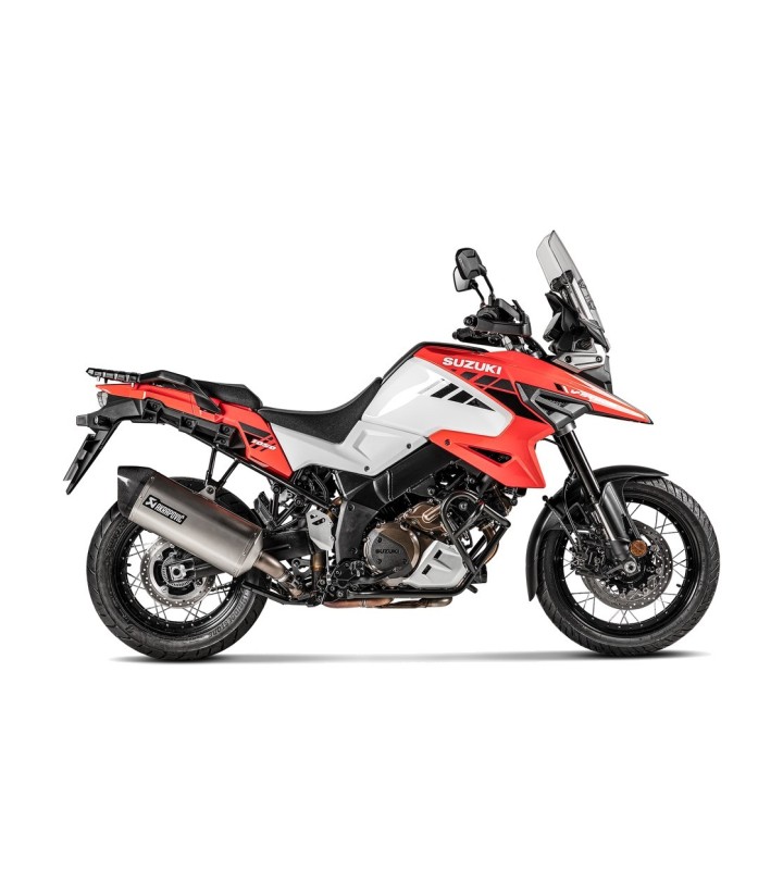 Scarico Akrapovič in titanio per Suzuki DL 1000 V Strom (14-19), DL 1050 V Strom (20-24) S-S10SO18-HAFT