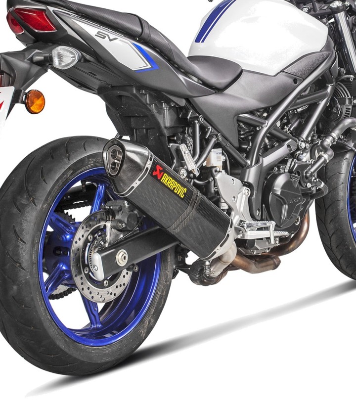 Akrapovič Exhaust in Carbon for Suzuki SV 650 (80-26), SV-7GX (26) S-S6SO10-HRC