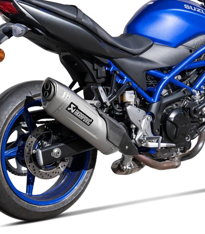 Échappement Akrapovič en titane pour Suzuki SV 650 (18-26), SV-7GX (26) S-S7SO3-HRT