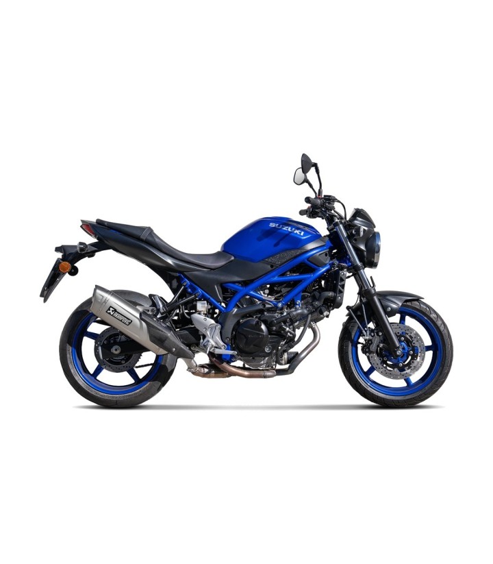 Akrapovič Exhaust in Titanium for Suzuki SV 650 (18-26), SV-7GX (26) S-S7SO3-HRT