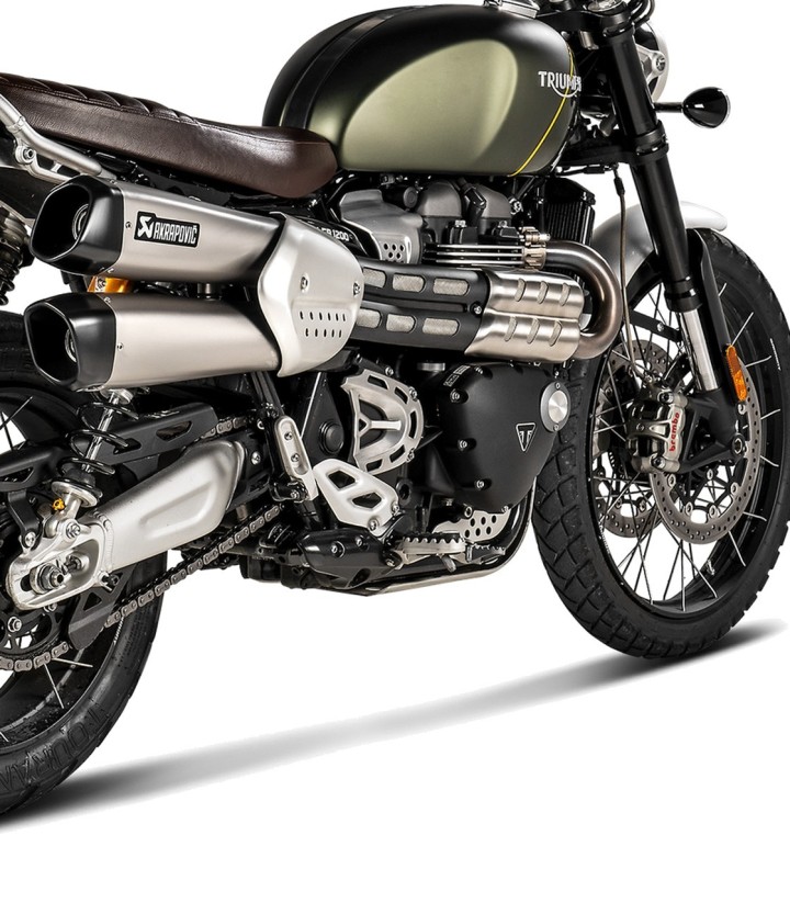 Akrapovič-Auspuff aus Titan für Triumph Scrambler 1200 (19-20) S-T12SO3-HCQT