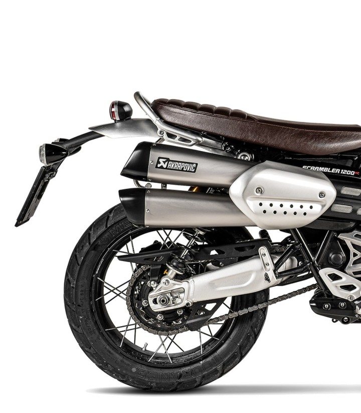 Échappement Akrapovič en titane pour Triumph Scrambler 1200 (19-20) S-T12SO3-HCQT
