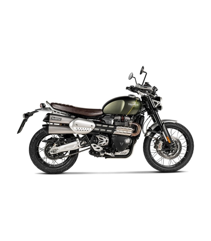 Échappement Akrapovič en titane pour Triumph Scrambler 1200 (19-20) S-T12SO3-HCQT