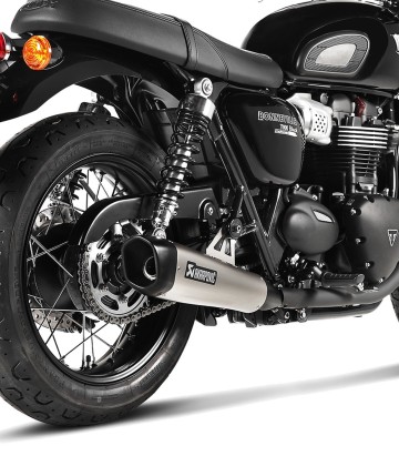 Scarico Akrapovič in titanio per Triumph Bonneville 1200 T120 (16-20), Bonneville 865/900 T100 (17-20) S-T12SO4-HCQT