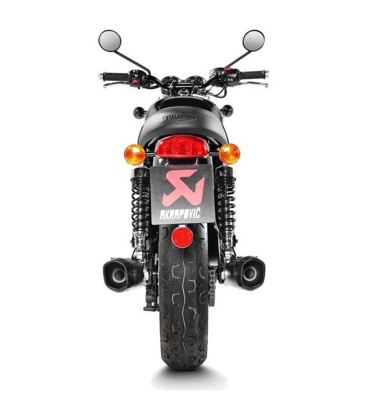 Escape Akrapovič em titânio para Triumph Bonneville 1200 T120 (16-20), Bonneville 865/900 T100 (17-20) S-T12SO4-HCQT
