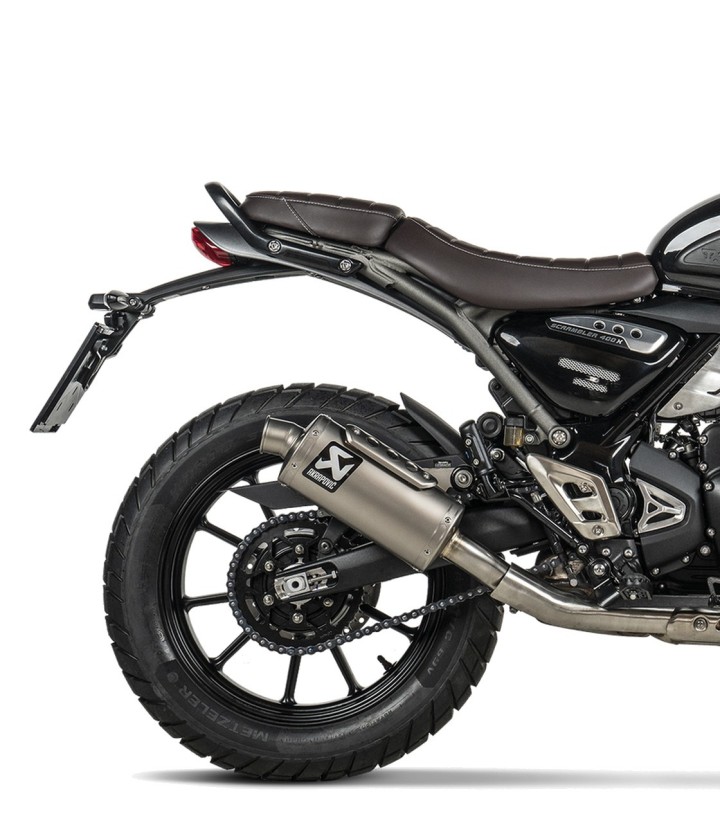 Escape Akrapovič en Titanio para Triumph Scrambler 400 X (23-26), Speed 400 (23-26) S-T4SO1-HDT