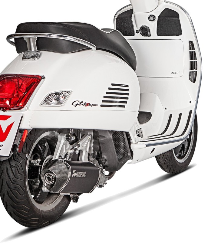 Escape Akrapovič en Negro para Vespa GTS 125 (17-20) S-VE125SO1-HZBL