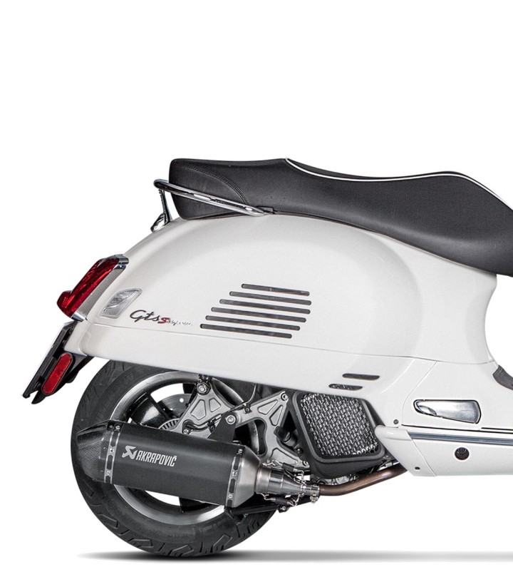 Scarico Akrapovič nero per Vespa GTS 125 (21-24) S-VE125SO2-HZBL