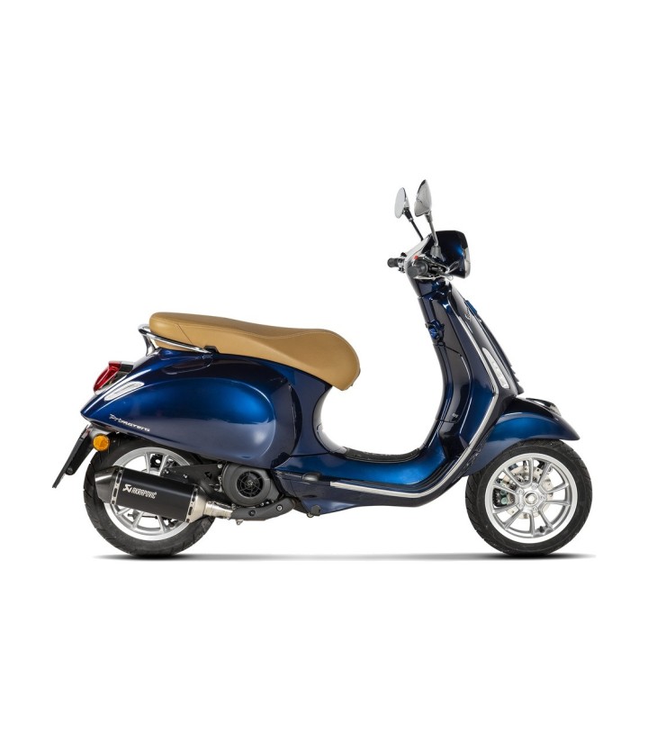 Échappement Akrapovič noir pour Vespa Primavera 125/150, Sprint 125/150 (21-22) S-VE125SO3-HZBL