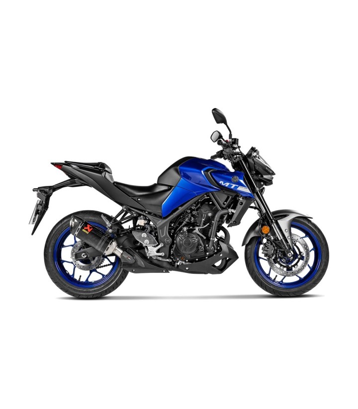 Akrapovič-Auspuff aus Carbon für Yamaha MT 03 320 (16-21), YZF R25 (14-21), YZF R3 (15-21) S-Y2SO16-HAPC/1