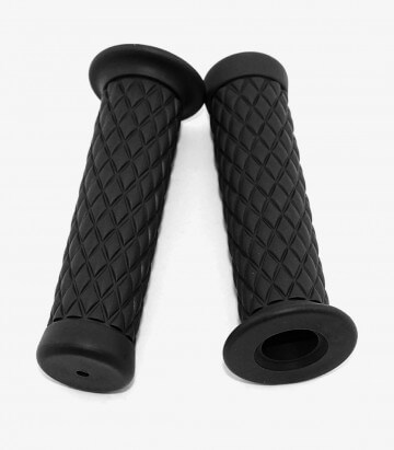 Fast Line Black custom motorcycle grips by Customacces