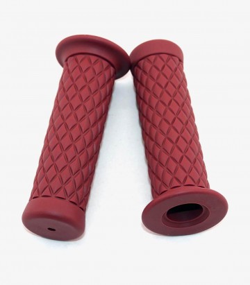 Puños de moto custom Fast Line color Rojo de Customacces PE0010R