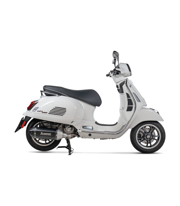 Zwarte Akrapovič-uitlaat voor Vespa GTS 300 (26) SVE3SO12HWSSBL1