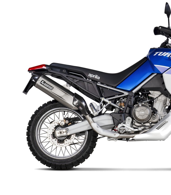 Coletor Akrapovič em aço para Aprilia Tuareg 660 (22-24) E-A6R1