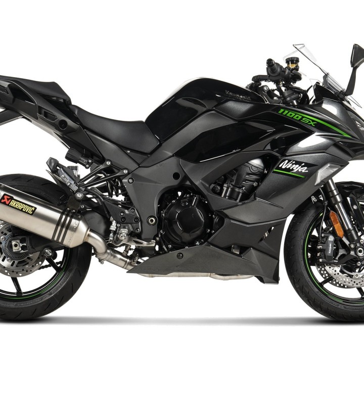Coletor Akrapovič em aço para Kawasaki Ninja 1000 SX (20-24), Ninja 1100 SX / Z 1100 (25-26) E-K10R9