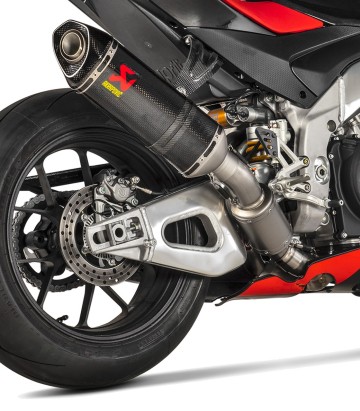 Caña de Escape Track Day Akrapovič en Titanio para varios modelos de Aprilia L-A10E11/TD