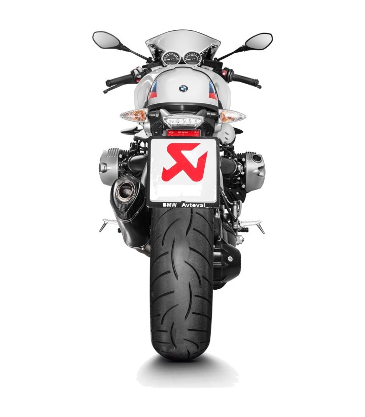 Tubo de escape Akrapovič em posição baixa, em titânio para BMW R 1200 nineT (14-20) L-B12SO8T