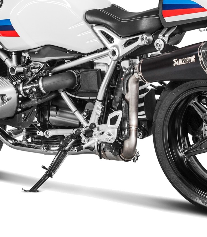 Akrapovič-verbindingspijp voor hoge montage van titanium voor BMW R 1200 nineT (14-20) L-B12SO9T