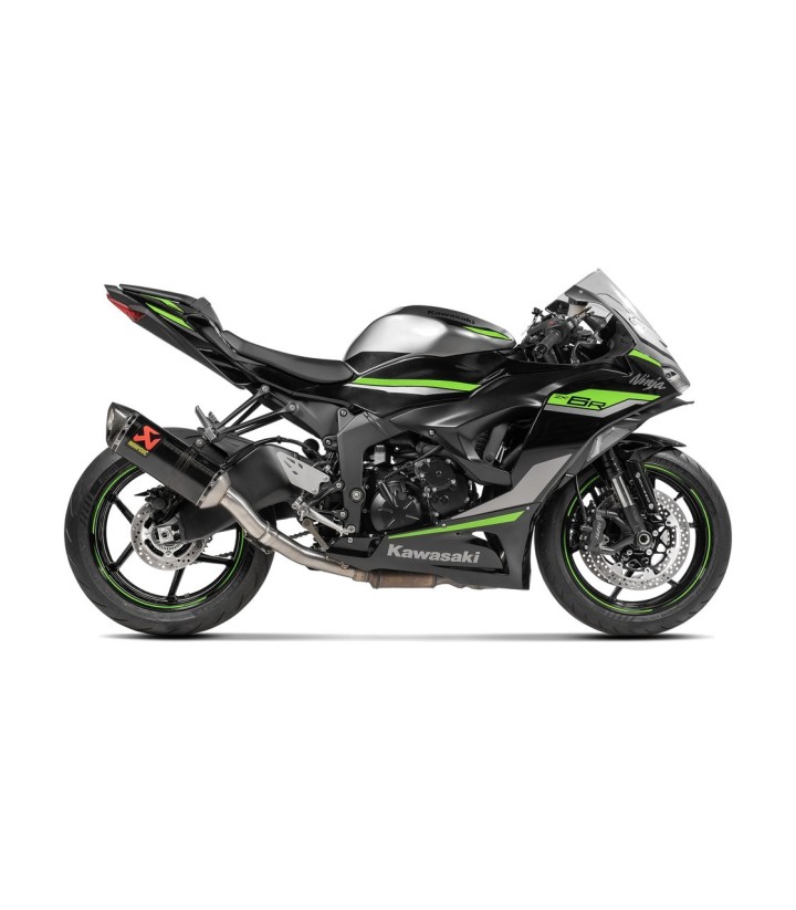 Tubo de escape Akrapovič em aço para Kawasaki ZX 6 R (09-26) L-K6SO8/2