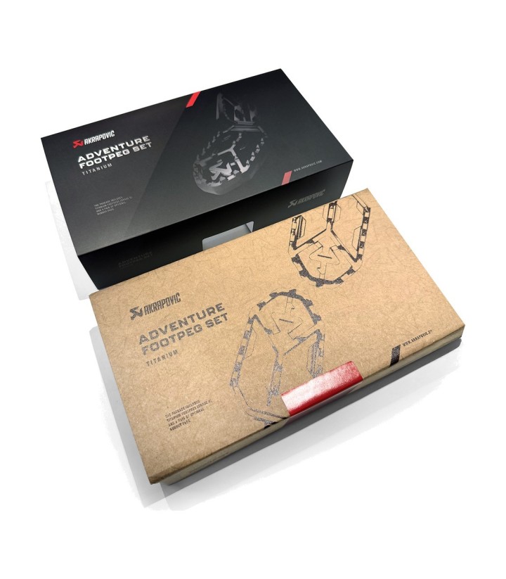 Akrapovič Adventure-voetsteunenset van titanium voor diverse modellen van BMW F-BM13T1