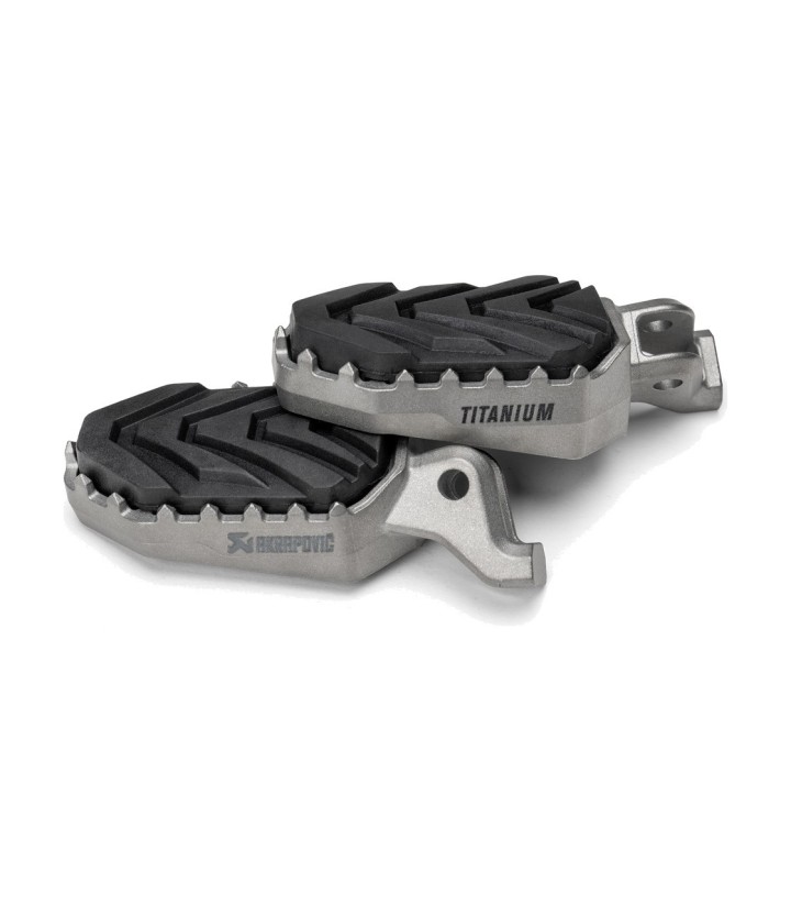 Akrapovič Adventure Footpeg Set in Titanium for several Triumph models F-T12T1