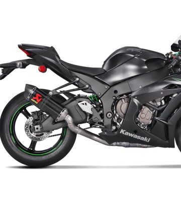 Support de silencieux Akrapovič en carbone pour Kawasaki ZX 10 R (16-20) P-MBK10E2