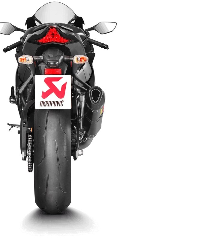 Soporte de Silencioso Akrapovič en Carbono para Kawasaki ZX 10 R (16-20) P-MBK10E2