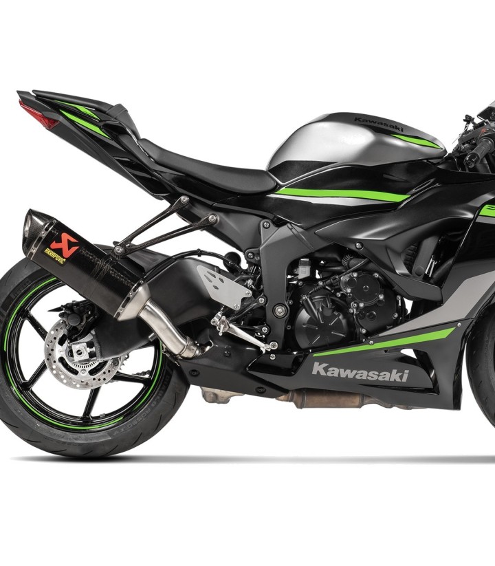 Support de silencieux Akrapovič en carbone pour Kawasaki ZX 6 R (09-26) P-MBK10R2/2